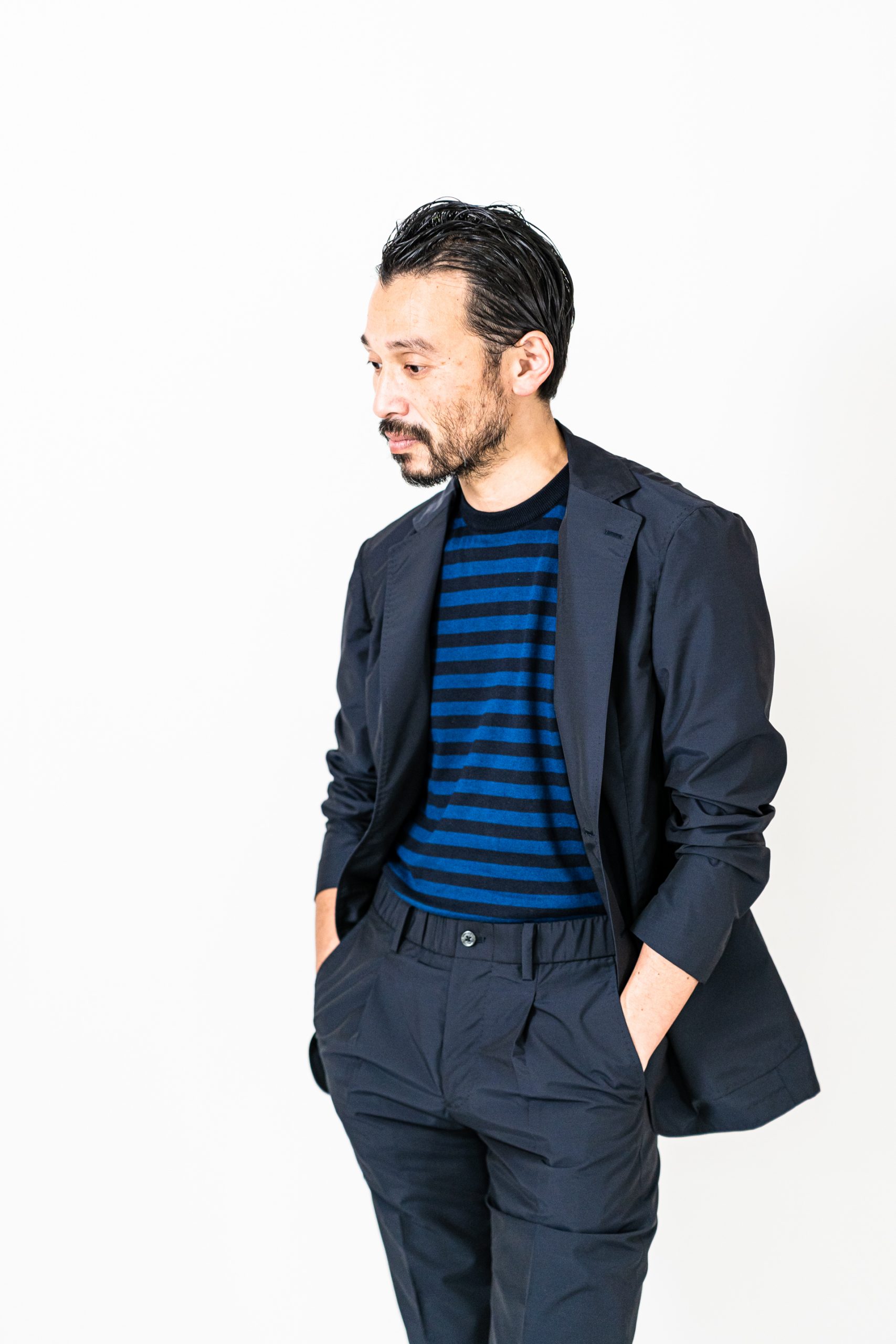 Navy two piece sets | RING JACKET（リングヂャケット） SINCE1954 ...